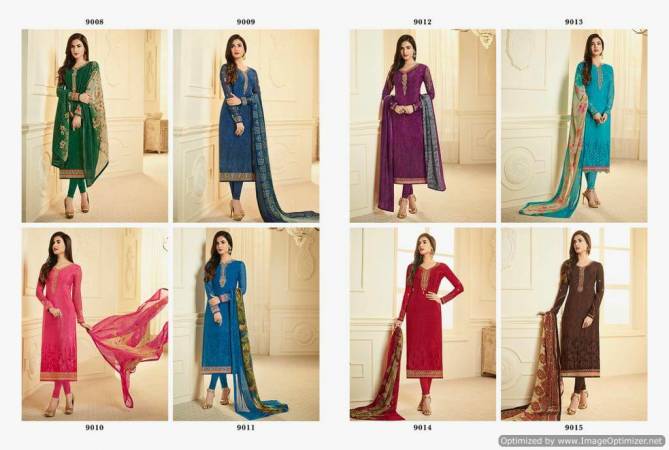 Saziya Garden Crape 98 Heavy Crape Designer Salwar Suits